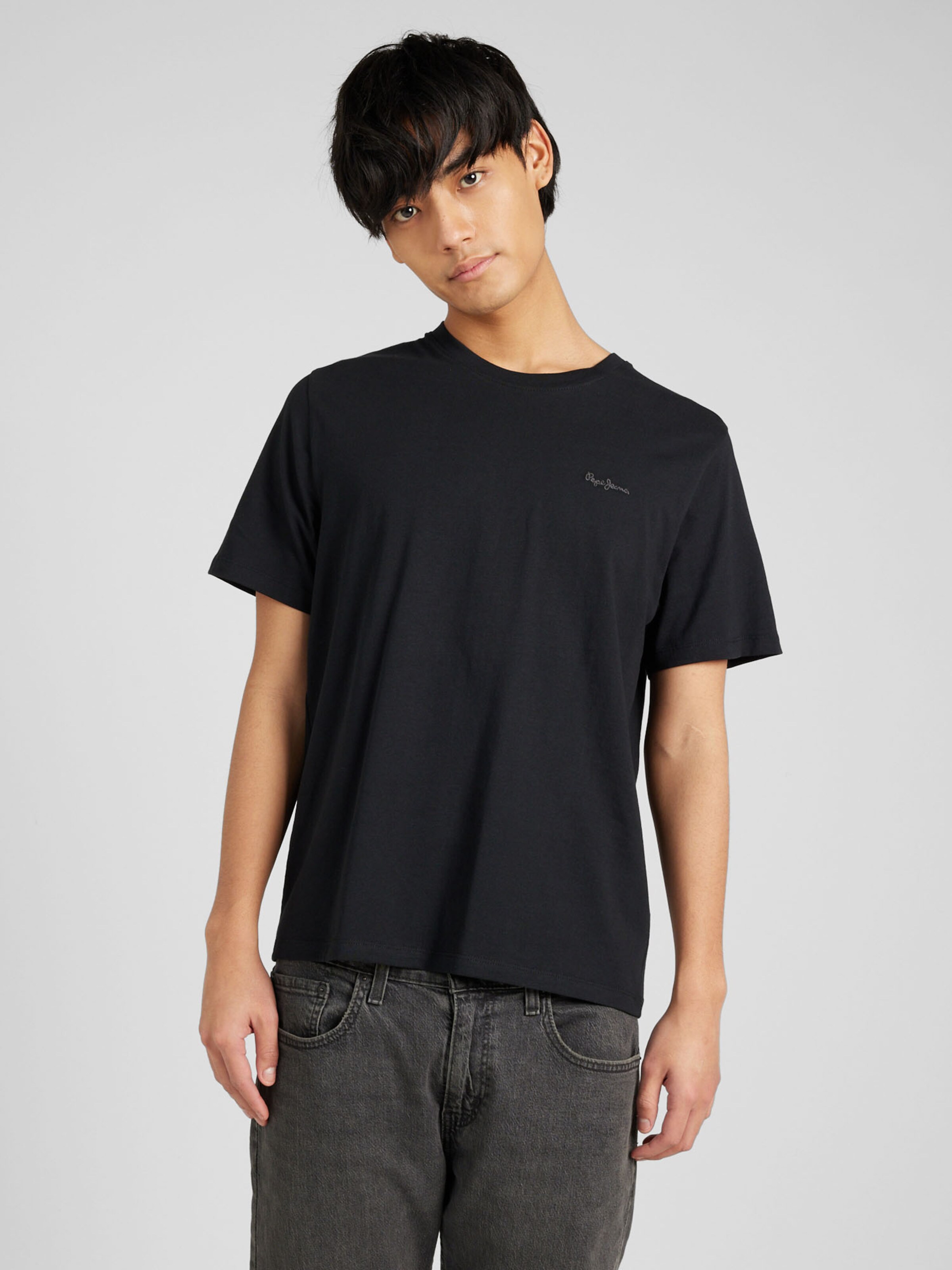 Buy Pepe Jeans Black Cotton Regular Fit Printed T-Shirts for Mens Online @  Tata CLiQ